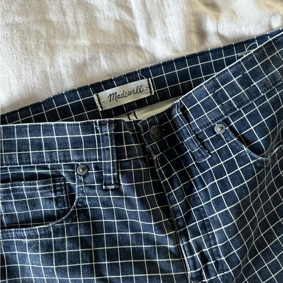 Madewell 9" High Rise Windowpane Edition Skinny Jeans, size 27 - Picture 3 of 7